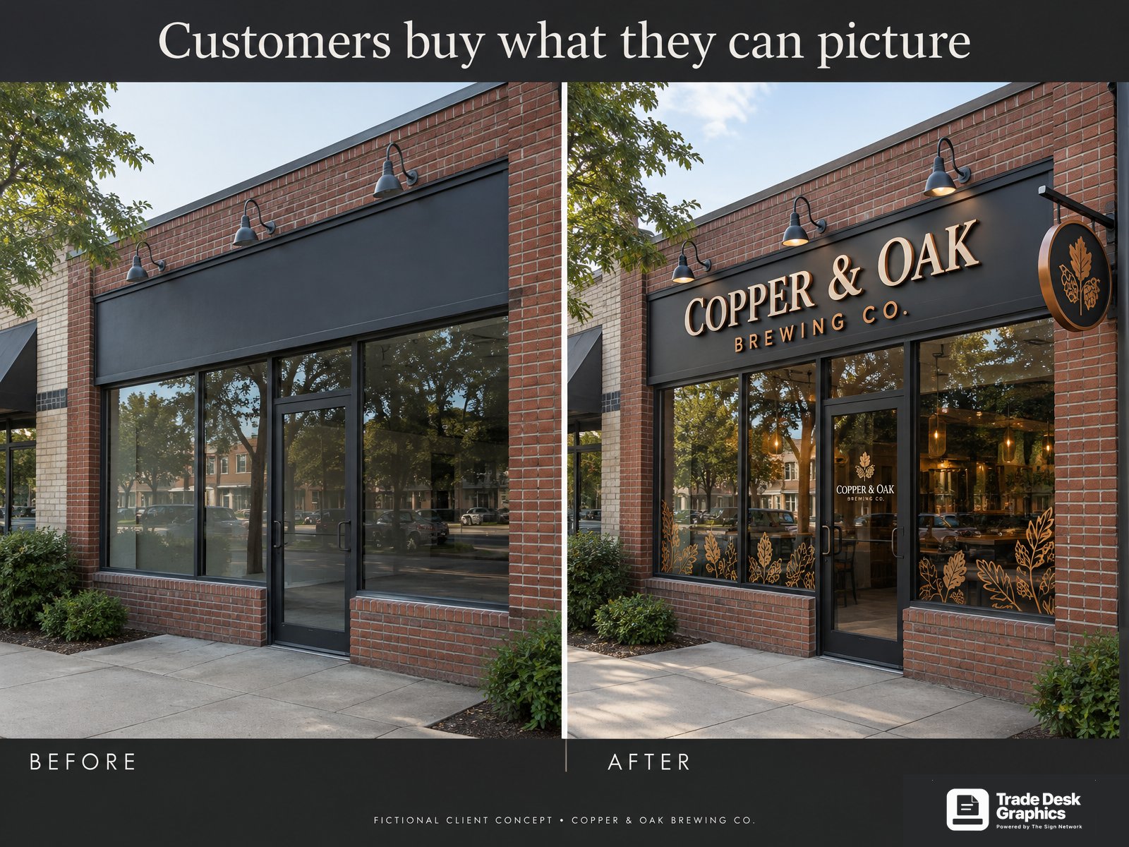 Before and after: storefront signage transformation